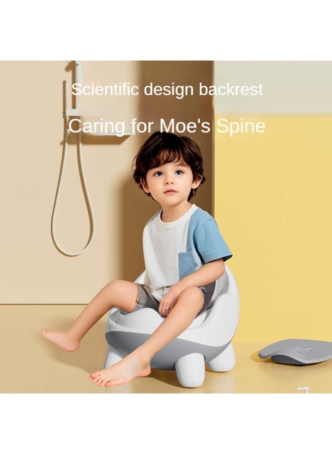 مقعد تدريب على استخدام المرحاض للأطفال الصغار مع وعاء قابل للفصل ومسند ظهر مرتفع، مقعد تدريب محمول للسفر للأطفال الصغار مع واقي من الرذاذ، مانع للانزلاق للأولاد والبنات، للاستخدام الداخلي والخارجي، وردي - Image 3