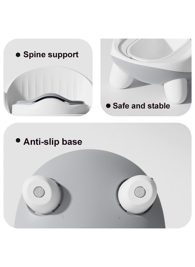 مقعد تدريب على استخدام المرحاض للأطفال الصغار مع وعاء قابل للفصل ومسند ظهر مرتفع، مقعد تدريب محمول للسفر للأطفال الصغار مع واقي من الرذاذ، مانع للانزلاق للأولاد والبنات، للاستخدام الداخلي والخارجي، وردي - Image 5