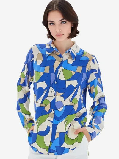 BIG DART BDART Patterned Long Sleeve Shirt