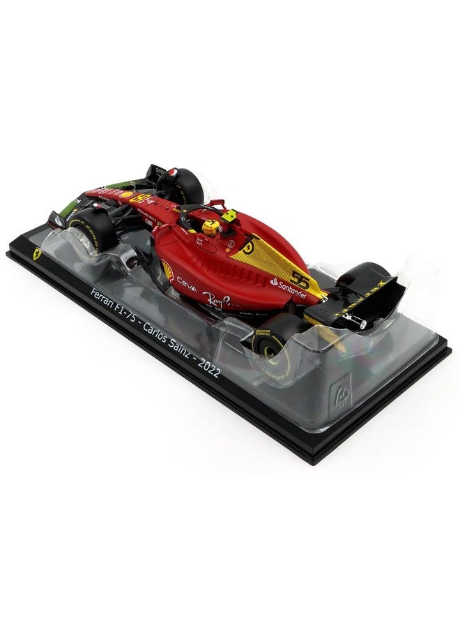Bburago ببوراغو - نموذج مقياس 1/24 متوافق مع فيراري فورمولا 1 ليفري 2022 F1-75 متوافق مع نسخة كارلوس ساينز، أحمر - Image 3
