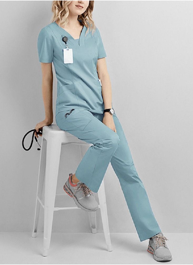 Gasin Medical Scrub Suit Light Blue  - Image 1