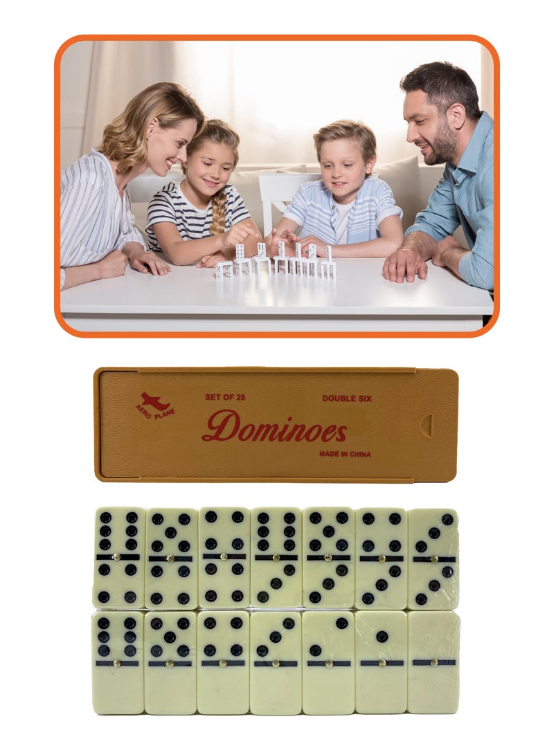 دومينو لعبة الدومينو الاصلية بصندوق بلاستيكي - 28 قطعة - Image 1