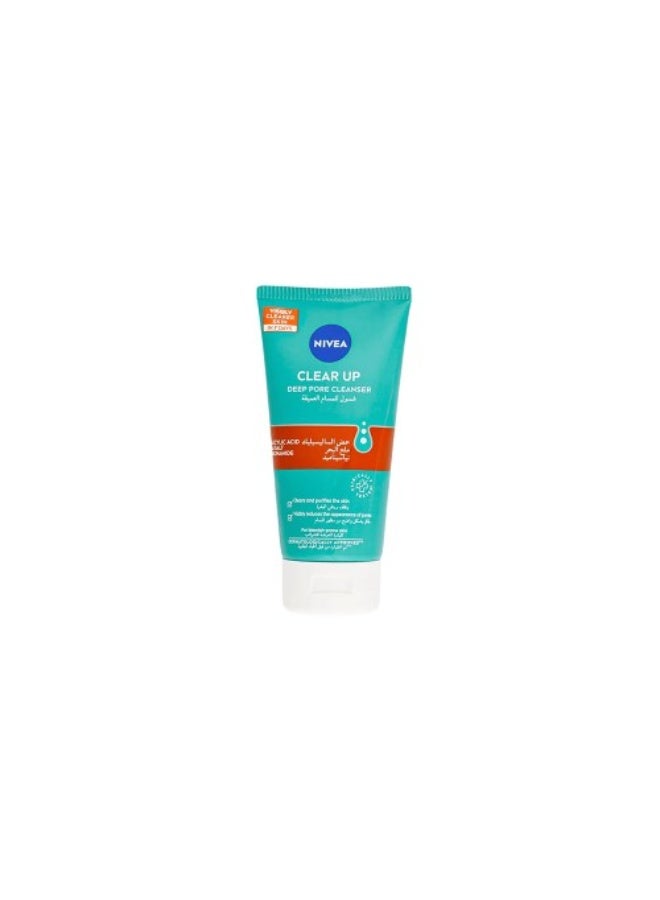 Nivea Clear Up Deep Pore Cleanser, 150ml