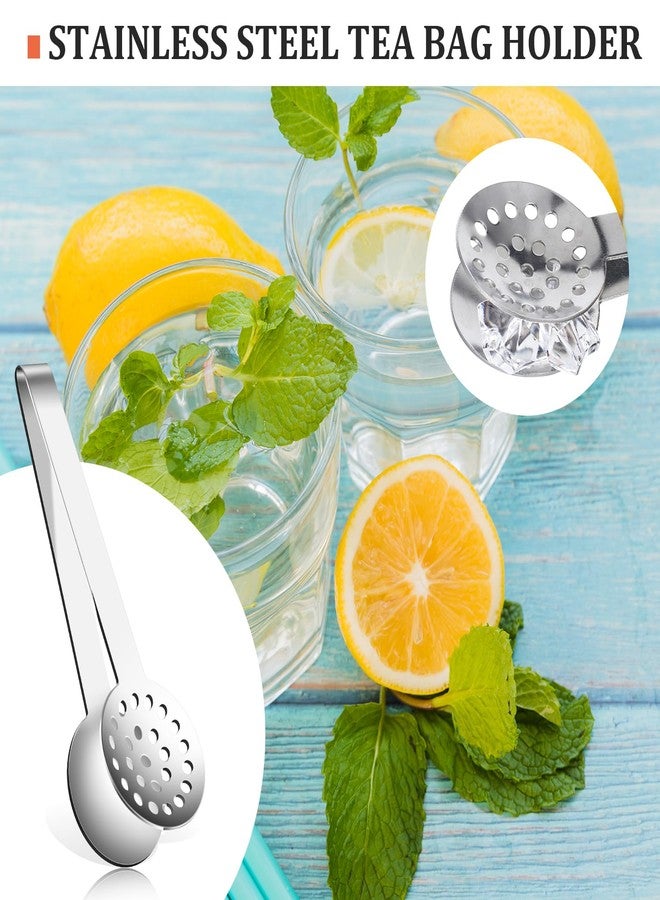 Tweruna 2 Pcs Tea Tongs, Tea Bag Squeezer, Teabag Filter, Dispenser Accessories for Teas Drinkers, Stainless Steel Round Strainer Gripper Picker - Image 5