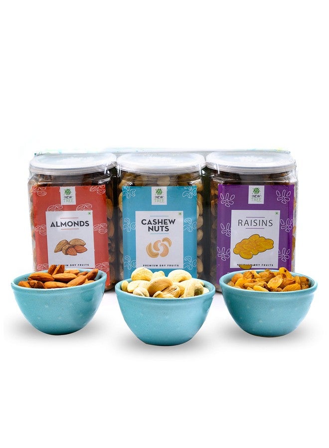 New Tree Gift Hamper, The Classic Dry Fruit Combo, Almonds-450gm , Cashew-400gms, Raisins- 450gms II - Image 2