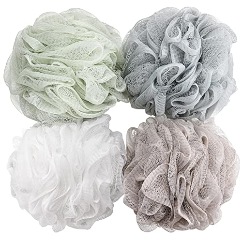 Beautyinside BTYMS Bath Sponge Shower Loofahs 60g Mesh Pouf Bath Scrunchies Body Wash Puff Shower Puff - Pack of 4 - Image 1