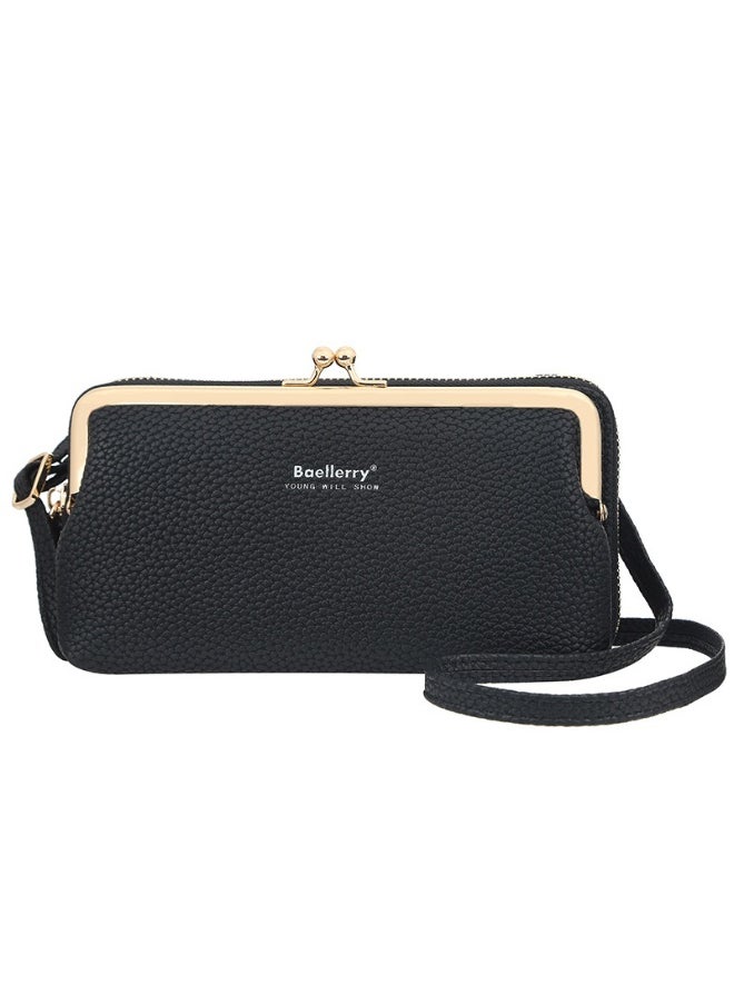 baellerry Mobile Phone Bag for Women Fashion Bag Zipper Shoulder Bag Skew Straddle Purse Zipper Purse for Women  - Image 1