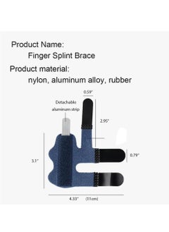 RATSAW Finger Splint Trigger Finger Brace for Broken Protector and Straightening Arthritis Relief 2 Pcs Finger Support Brace Fits Index Middle and Ring Finger Pain  - Image 2