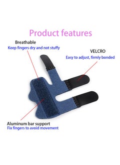 RATSAW Finger Splint Trigger Finger Brace for Broken Protector and Straightening Arthritis Relief 2 Pcs Finger Support Brace Fits Index Middle and Ring Finger Pain  - Image 3