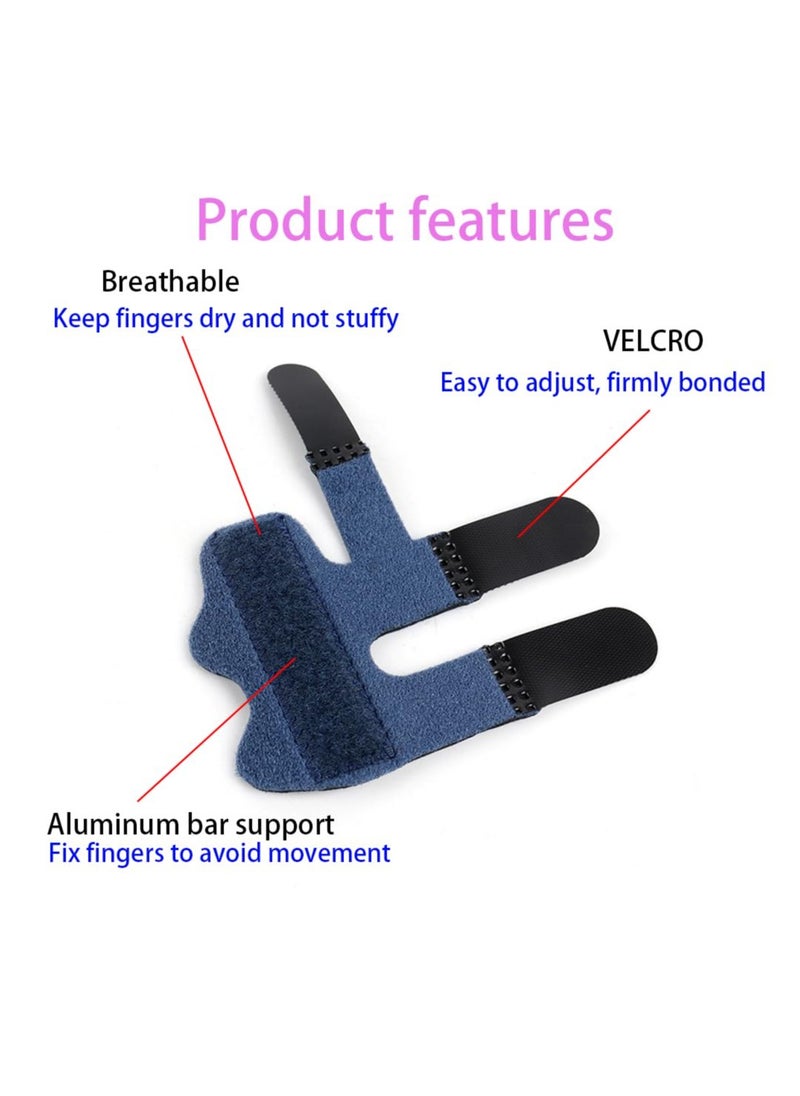 RATSAW - Finger Splint Trigger Finger Brace for Broken Protector and Straightening Arthritis Relief 2 Pcs Finger Support Brace Fits Index Middle and Ring Finger Pain - Image 1