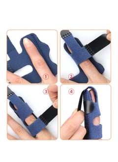 RATSAW Finger Splint Trigger Finger Brace for Broken Protector and Straightening Arthritis Relief 2 Pcs Finger Support Brace Fits Index Middle and Ring Finger Pain  - Image 4