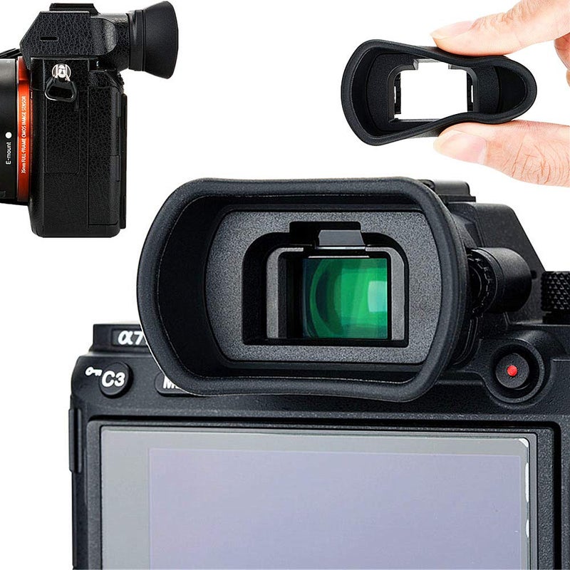 Kiorafoto كوب عين ناعم من السيليكون للكاميرا مع عدسة للعين لحماية عينيك لكاميرات سوني A7RIV A7RIII A7III A7SII A7RII A7II A7S A7R A7 A9II A9 A58 A99II بديل لسوني FDA-EP18 FDA-EP16 FDA-EP15 - Image 1