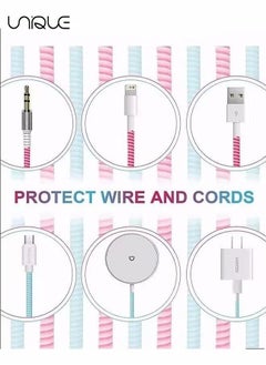 2Pcs 1.6m Spiral Cable Protector, Chargers Cable Protector Data Cable Protective Sleeve, Headphone Saver, Charger Protective Cover for Phone USB Prevent Pets from Biting The Cable (Black) - pzsku/ZBBEB63BE4225A7F6B5F0Z/45/_/1694654134/ad9ef793-4ffb-4fa6-aca8-1d3c378ae3cf