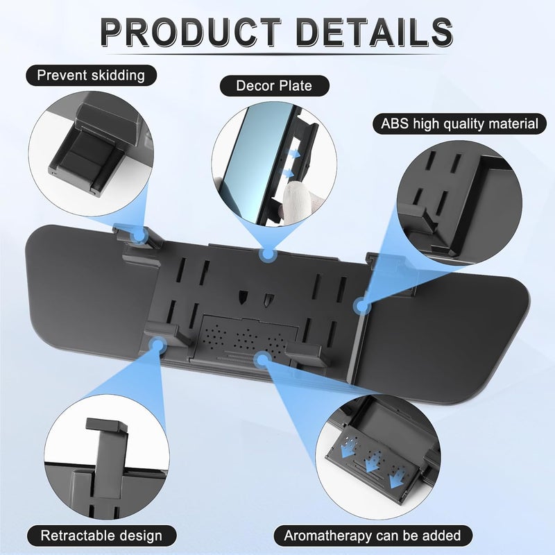 LivTee Anti Glare Rear View Mirror 12.4" - Image 3