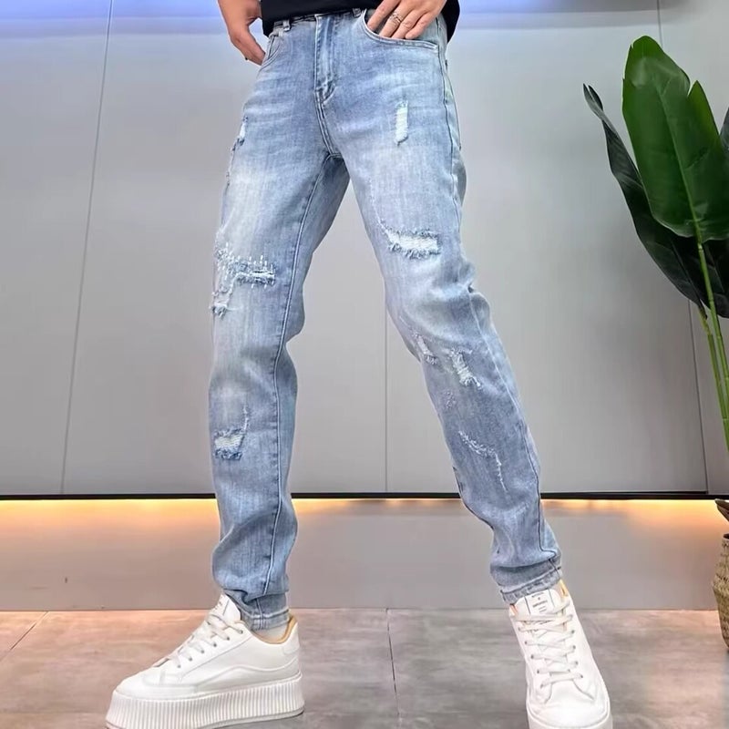 Unisex Classic Denim Jeans Loose Fit Daily Outdoor Wear - Image 5
