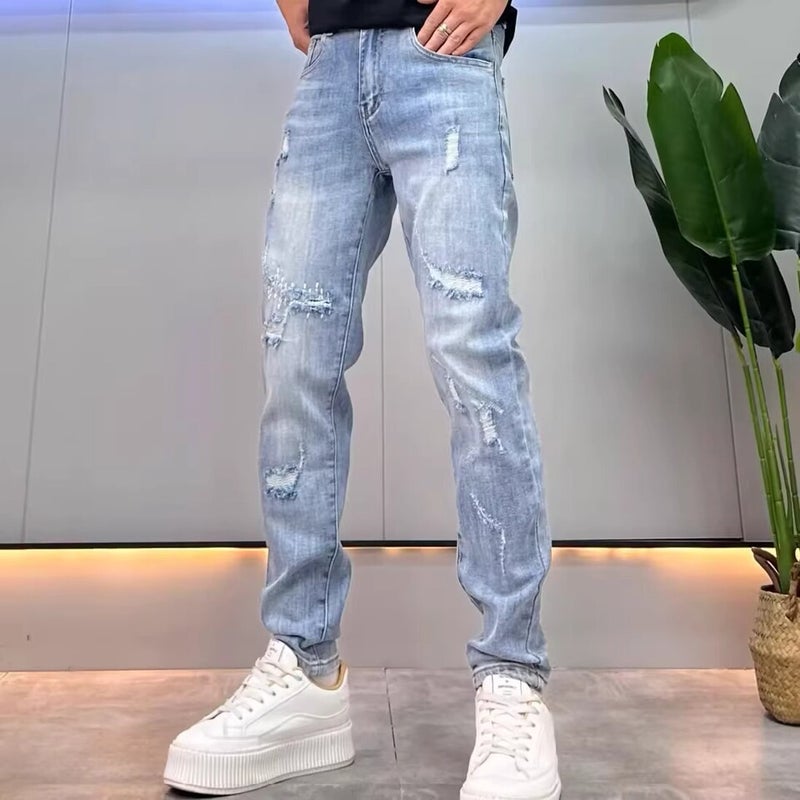 Unisex Classic Denim Jeans Loose Fit Daily Outdoor Wear - Image 3