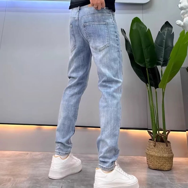 Unisex Classic Denim Jeans Loose Fit Daily Outdoor Wear - Image 4