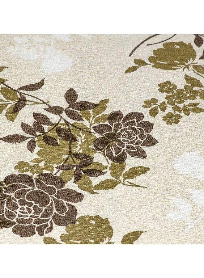 Freelance PVC Vinyl Tuscany Flannel Backing Dining Plastic Table Cover Cloth - Waterproof Protector, 4-6 Seater, Oblong/Oval 54 X 78 inches (with White Border Edge Lace) - Product of Meiwa, Japan - Image 3