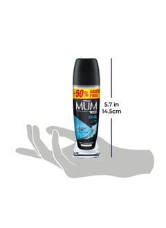 MUM Deodorant Roll-on - Men Cool, 48-Hrs Protection, Quick Drying Formula For All Skin Type, Pack of 3, 75ml Each  - Image 3