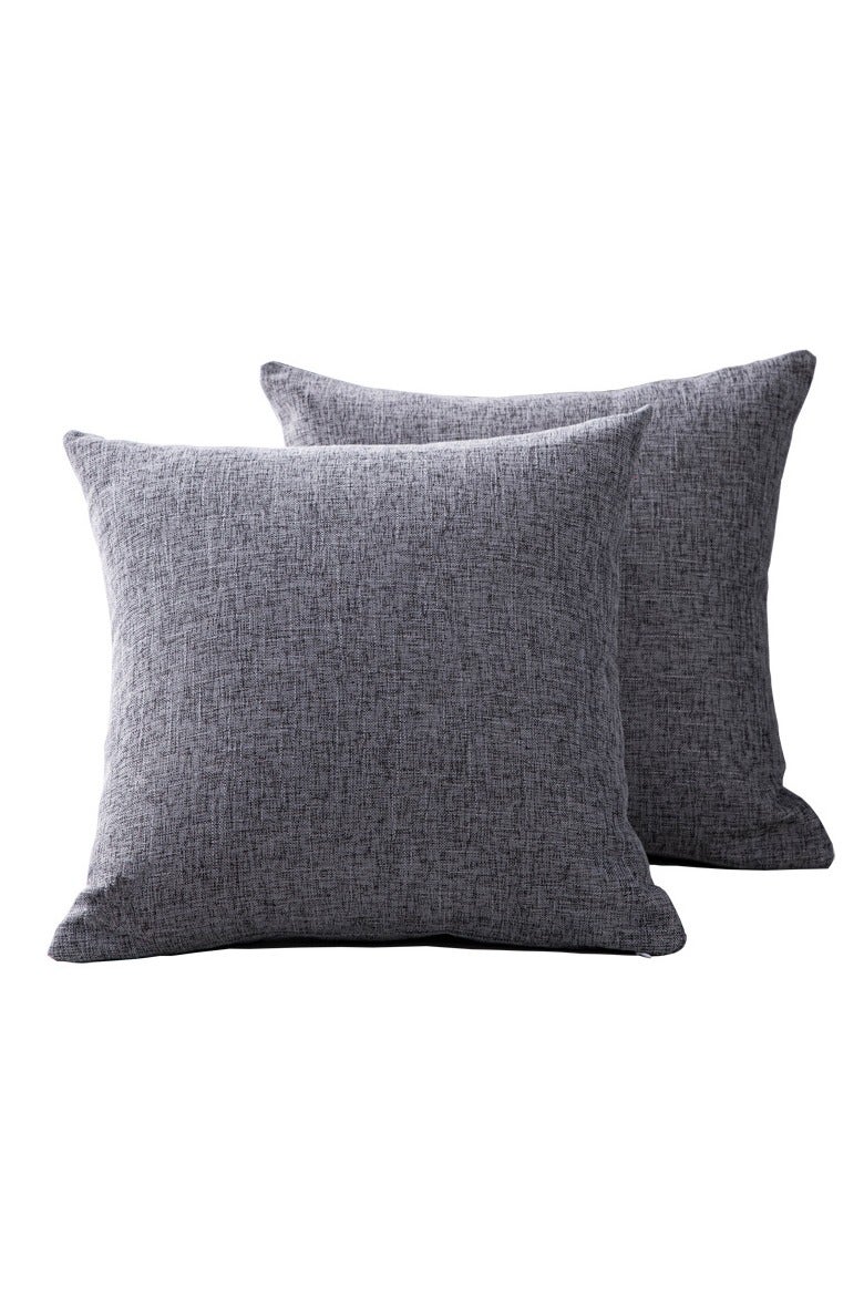 هومستر 2 جهاز كمبيوتر شخصي غطاء الوسادة الزخرفية رمي غطاء الوسادة لغرفة المعيشة أريكة مقعد واحد أريكة رمادي 45 * 45 سم - Image 1