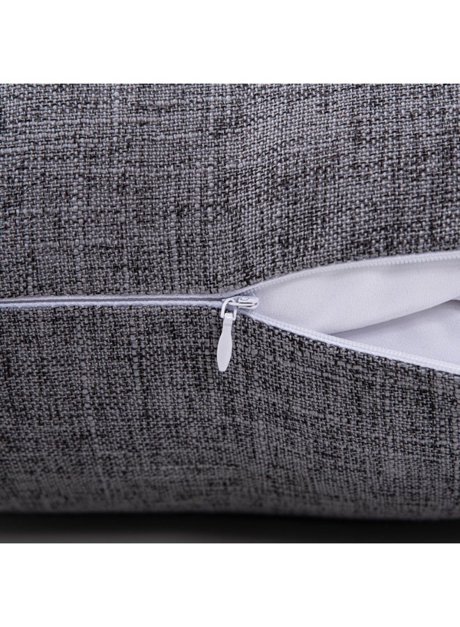 هومستر 2 جهاز كمبيوتر شخصي غطاء الوسادة الزخرفية رمي غطاء الوسادة لغرفة المعيشة أريكة مقعد واحد أريكة رمادي 45 * 45 سم - Image 3