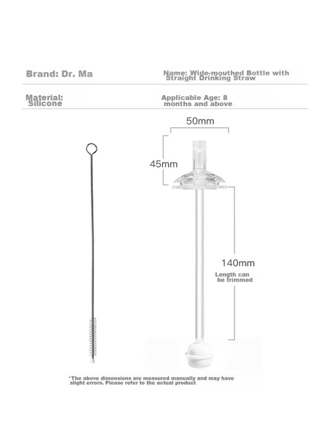 Doctor Ma Dr. Ma's Compatible Pigeon Bottle Accessories： Wide-neck Bottle, Training Spout, Straw Accessories, Suitable For 8 Months And Above - Image 4