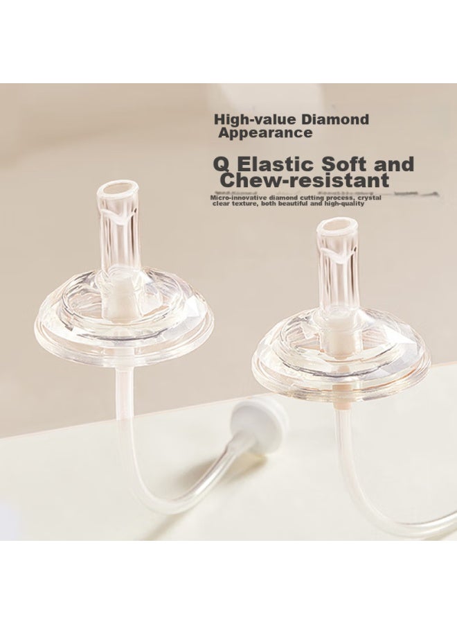 Doctor Ma Dr. Ma's Compatible Pigeon Bottle Accessories： Wide-neck Bottle, Training Spout, Straw Accessories, Suitable For 8 Months And Above - Image 2