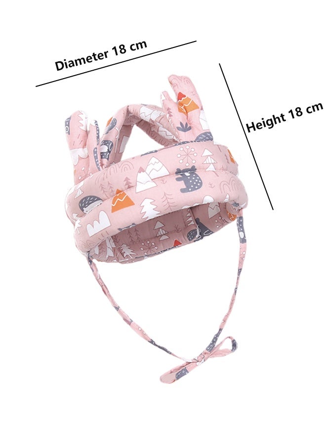 Allieuka Baby Head Protection Hat Children's Anti-Fall Hat Children's Safety Helmet Children's Walking Anti-Fall Hat Safe and Breathable Suitable for All Seasons - Image 2