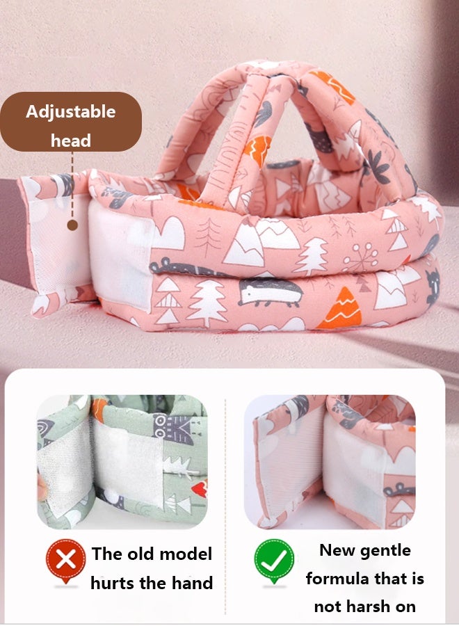 Allieuka Baby Head Protection Hat Children's Anti-Fall Hat Children's Safety Helmet Children's Walking Anti-Fall Hat Safe and Breathable Suitable for All Seasons - Image 3