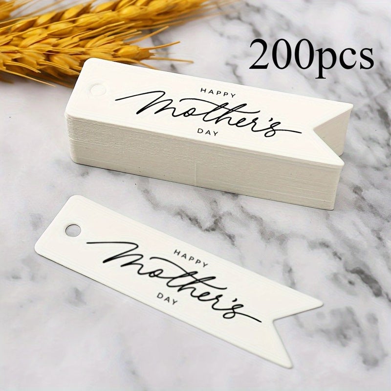 A Set Of 200pcs Mother S Day Gift Tags Hanging Tags For Crafts Gift Wrapping Mother S Parties - Image 4