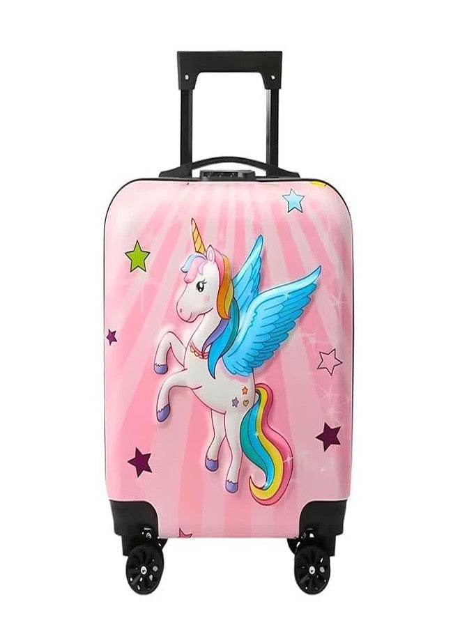 Gemcza Kids Travel Trolley Bag, 8 Wheels, Hard Pollycarbonate Case, Degree Wheeling System, Suitcase for Kids - Image 1