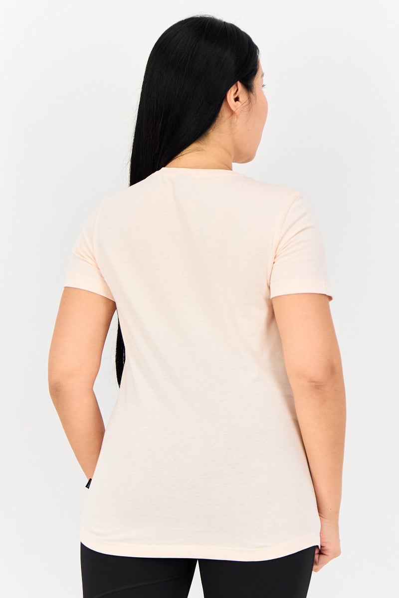 PUMA Women Regular Fit Brand Logo Outdoor T-Shirt, Peach - Image 4