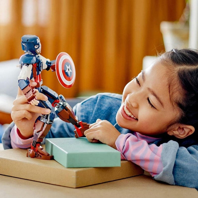 LEGO 76258 Marvel Captain America Construction Figure Buildable Toy with Shield, Avengers Collection, Play and Display Superhero Bedroom Accessory, Birthday Gift for Kids, Boys, Girls Aged 8+ - Image 3