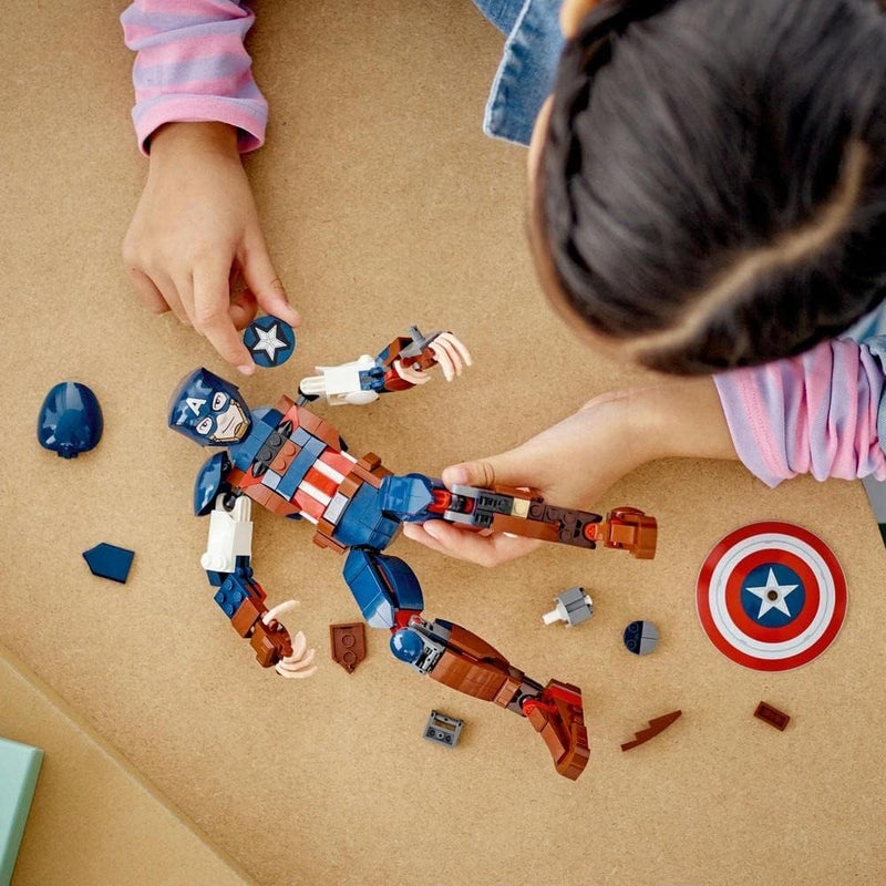 LEGO 76258 Marvel Captain America Construction Figure Buildable Toy with Shield, Avengers Collection, Play and Display Superhero Bedroom Accessory, Birthday Gift for Kids, Boys, Girls Aged 8+ - Image 5