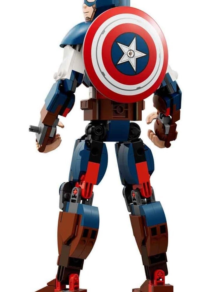 LEGO 76258 Marvel Captain America Construction Figure Buildable Toy with Shield, Avengers Collection, Play and Display Superhero Bedroom Accessory, Birthday Gift for Kids, Boys, Girls Aged 8+ - Image 4