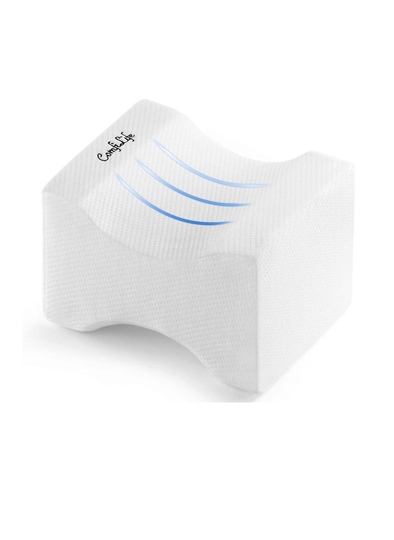 ComfiLife - ComfiLife Orthopedic Knee and Leg Pillow for Side Sleepers Sleeping - 100% Memory Foam for Back Pain, Hip Pain Relief - Image 1