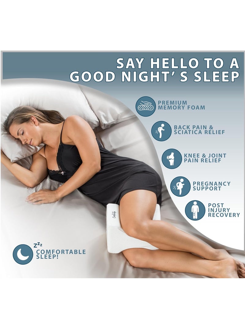ComfiLife - ComfiLife Orthopedic Knee and Leg Pillow for Side Sleepers Sleeping - 100% Memory Foam for Back Pain, Hip Pain Relief - Image 1