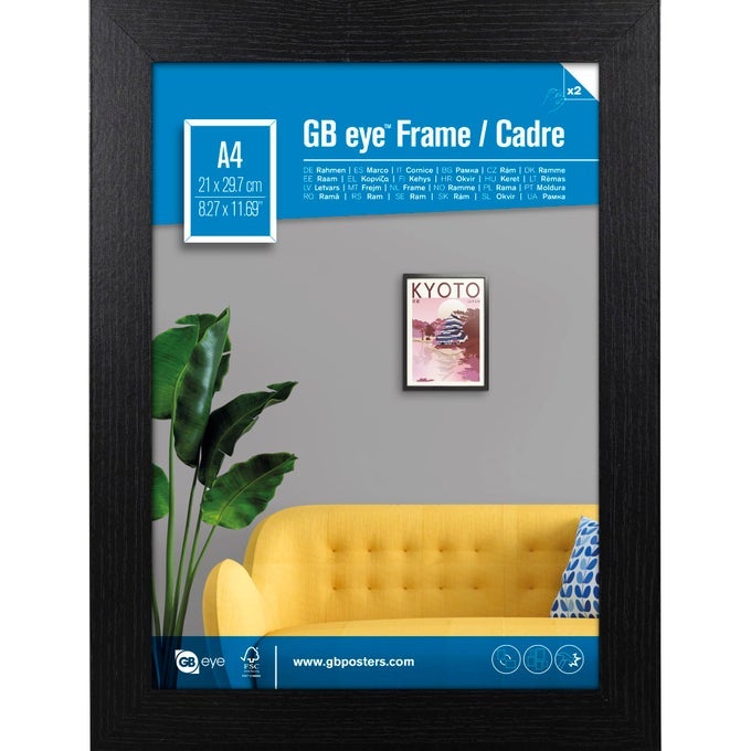 CONTEMPORARY WOODEN BLACK PICTURE FRAME A421 X 297CM