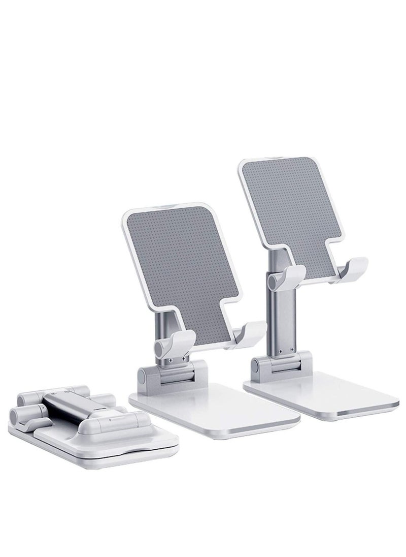 Generic Mobile Phone Stand for Desk-Portable Mobile Phone Holder Cell Phone Stand, Foldable Portable Desktop Stand Adjustable Height and Angle Phone Holder for Deskb Stand Compatible with Every Mobile phone  - Image 2