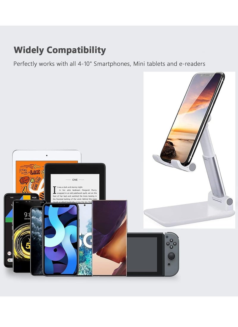 Generic Mobile Phone Stand for Desk-Portable Mobile Phone Holder Cell Phone Stand, Foldable Portable Desktop Stand Adjustable Height and Angle Phone Holder for Deskb Stand Compatible with Every Mobile phone  - Image 3