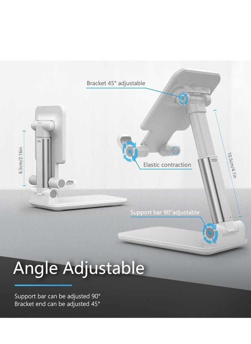Generic Mobile Phone Stand for Desk-Portable Mobile Phone Holder Cell Phone Stand, Foldable Portable Desktop Stand Adjustable Height and Angle Phone Holder for Deskb Stand Compatible with Every Mobile phone  - Image 4