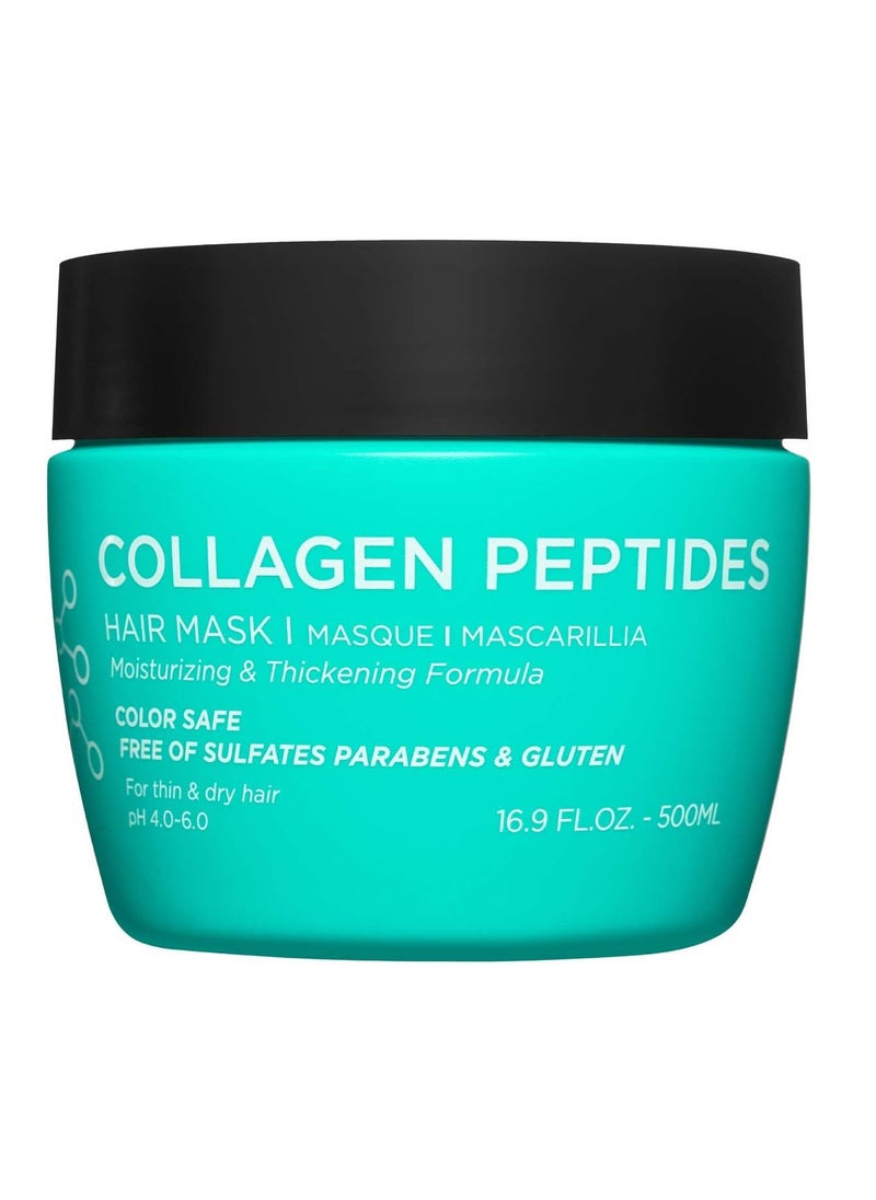 Luseta Luseta Thickening Hair Mask with Collagen Peptides Strenghten and Moisturize for Thin & Dry Hair, Promote Thickness and Reduce Breakage for Fuller-Looking Hair 16.9oz  - Image 1