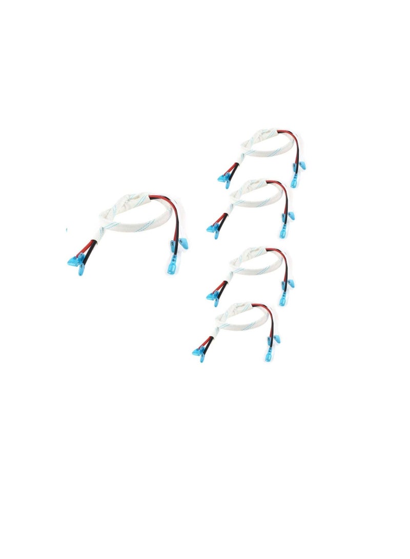 Three Pole Lead Wire Cable with End Collectors Hermetic Heat Resistant Shielded for Air Conditioning Compressor Motor 30 Inch (Pack of 5) - Image 1