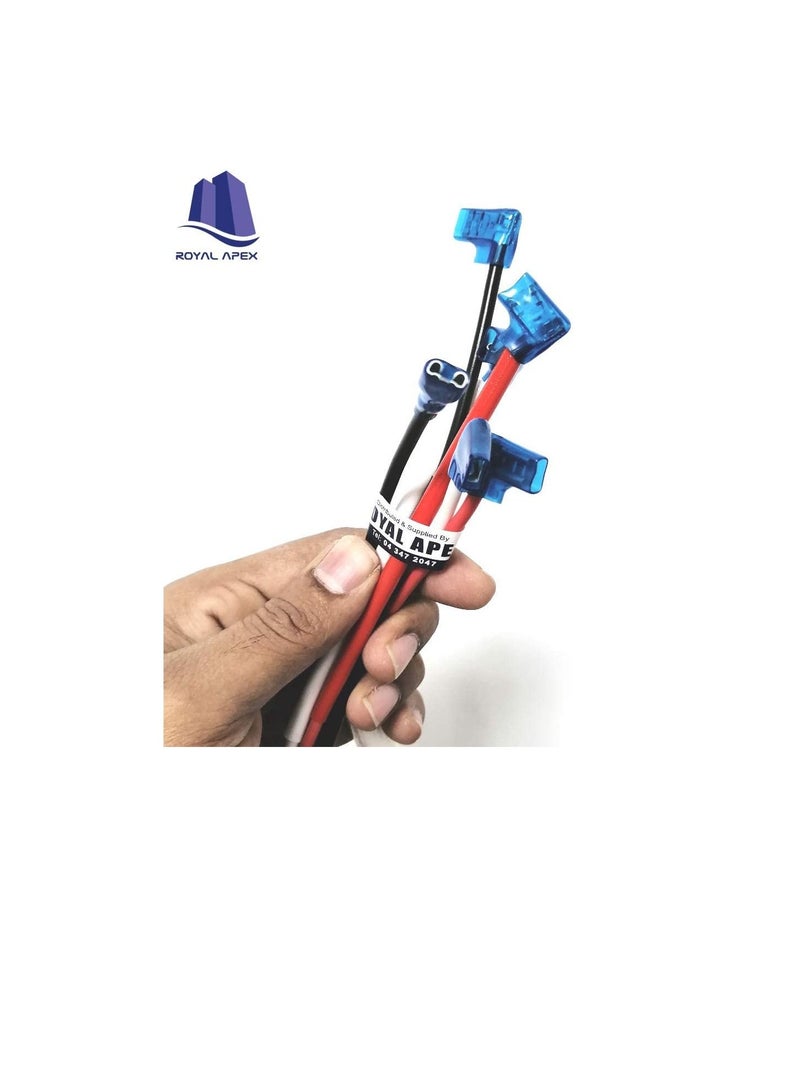 Three Pole Lead Wire Cable with End Collectors Hermetic Heat Resistant Shielded for Air Conditioning Compressor Motor 30 Inch (Pack of 5) - Image 2