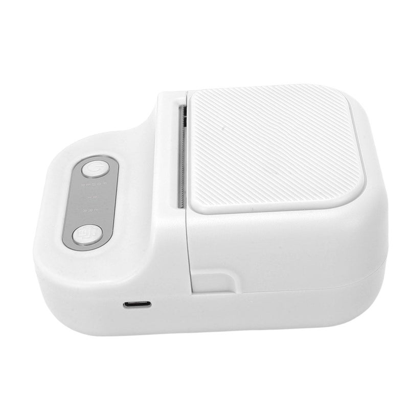 Portable Thermal Label Printer Bluetooth App Phone Photos Multiple Templates White - Image 3