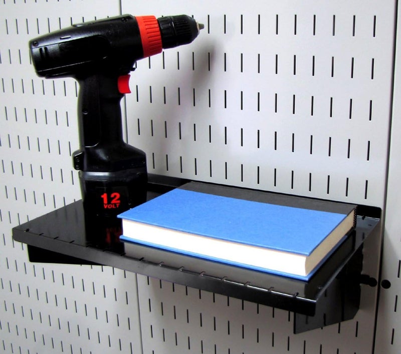 Wall Control KT-400-WRK B Slotted Tool Board Workstation Accessory Kit for Pegboard Only, Black - Image 3
