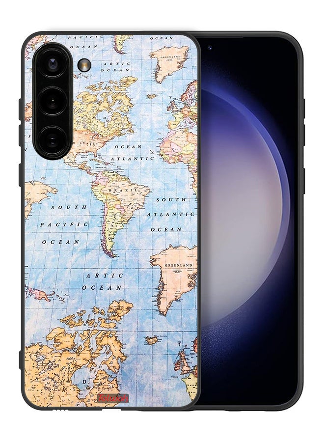 Tolwak Samsung Galaxy S23 Plus 5G Protective Case Cover World Map - Image 2