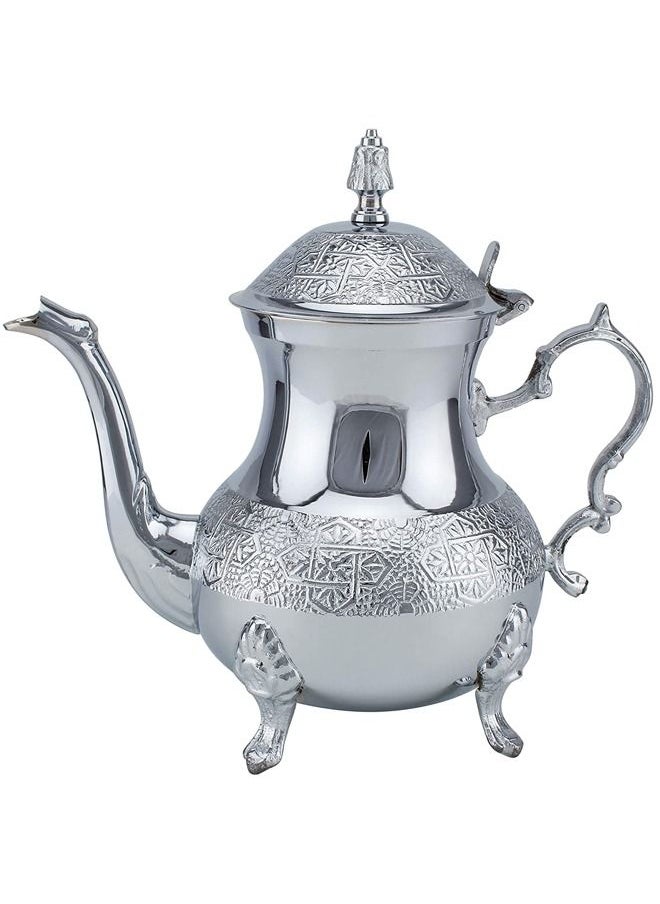 Moroccon Tea Pot Flower Engraving Design Material Brass - 500ml - pzsku/ZBBEC0CD7CDBFDAF889B0Z/45/_/1691669591/2a2496fb-4dbf-4c01-a430-481f534c7807