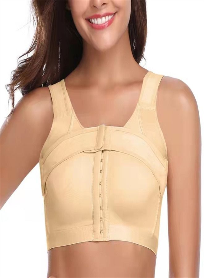 Loquat Front Button Sports Bra 
