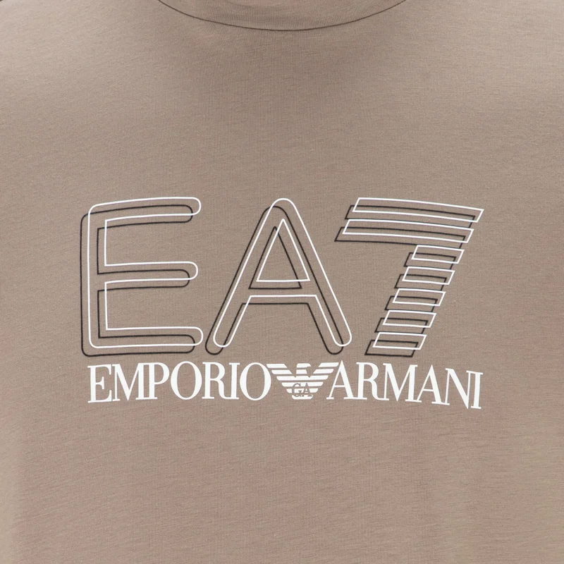 EA7 Emporio Armani Beige Men's Visibility Training T-Shirt for Men | Best Price UAE